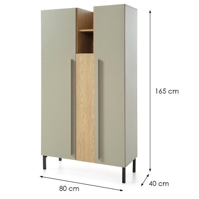 Vitrina Sergio SE5  2D Eukalyptus/Eiche Baltic,2
