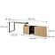 Schreibtisch Sergio SE8+Komoda 3D Eukalyptus/Eiche Baltic,4