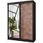 Schrank Vena 167 Schwarz + Art Deco