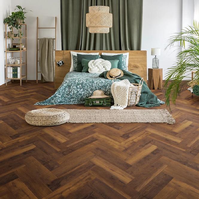 Laminatboden Eiche Hrast Laguna 8mm AC5 Herringbone K411