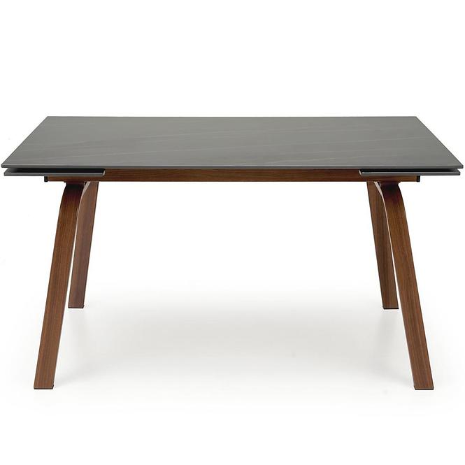 Tisch Lozano 82x140 spiek/stahl – schwarz marmor/nuss