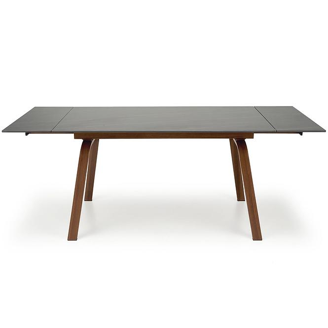 Tisch Lozano 82x140 spiek/stahl – schwarz marmor/nuss
