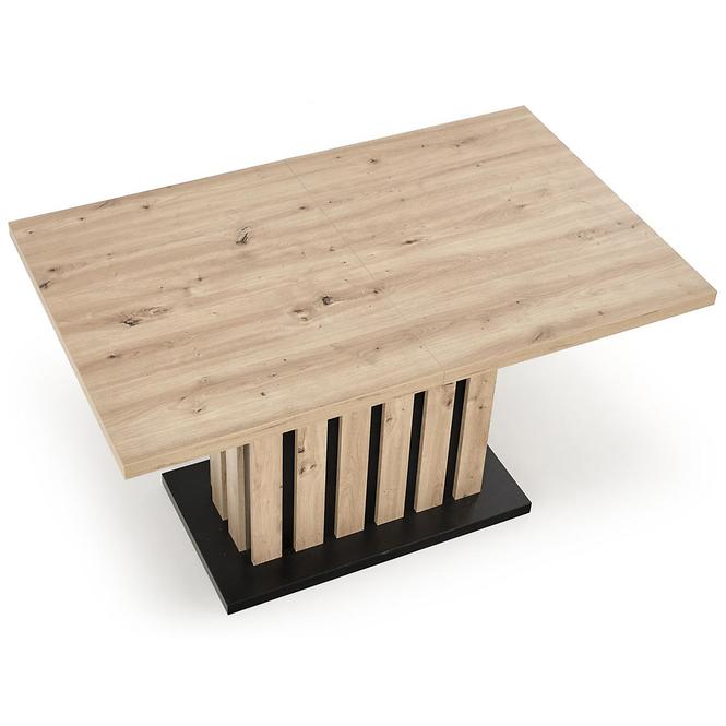 Tisch Lamello 80x130 platte – eiche artisan/schwarz