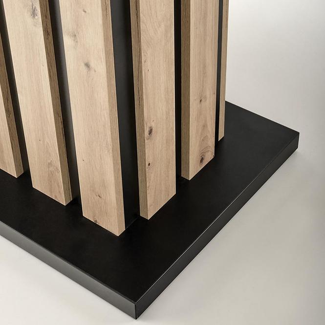 Tisch Lamello 80x130 platte – eiche artisan/schwarz
