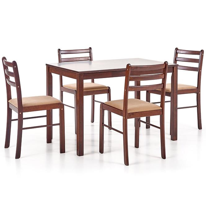 Tischset New Starter 2 + 4 stühle mdf/holz – espresso