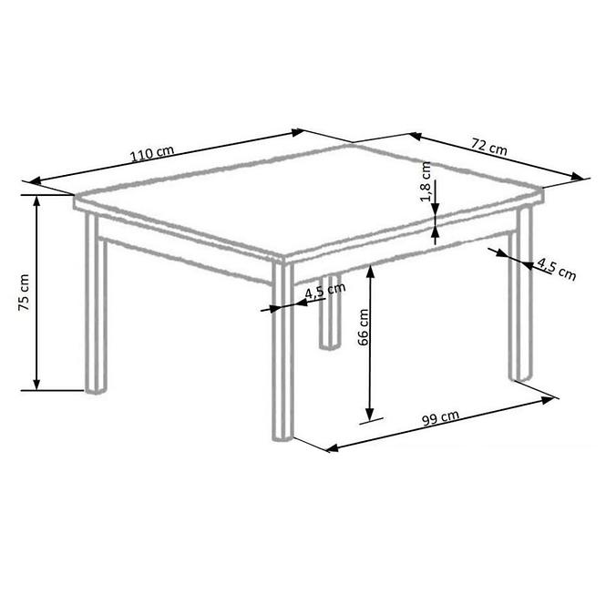 Tischset New Starter 2 + 4 stühle mdf/holz – espresso
