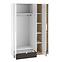 Schrank Torino 01 Weiß/Eiche Castello/Graphit,4