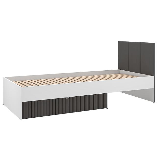 Bett Torino 90+Rahmen Flx 11 Weiß/grafit