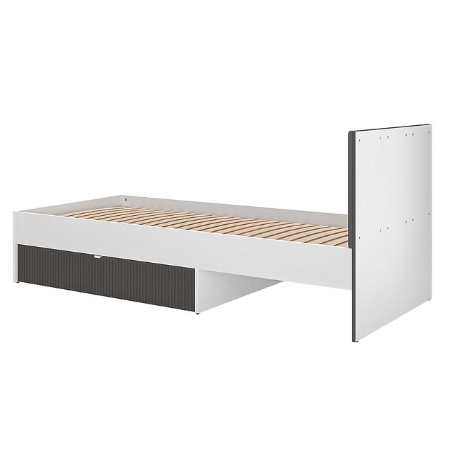 Bett Torino 90+Rahmen Flx 11 Weiß/grafit