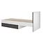 Bett Torino 90+Rahmen Flx 11 Weiß/grafit,4