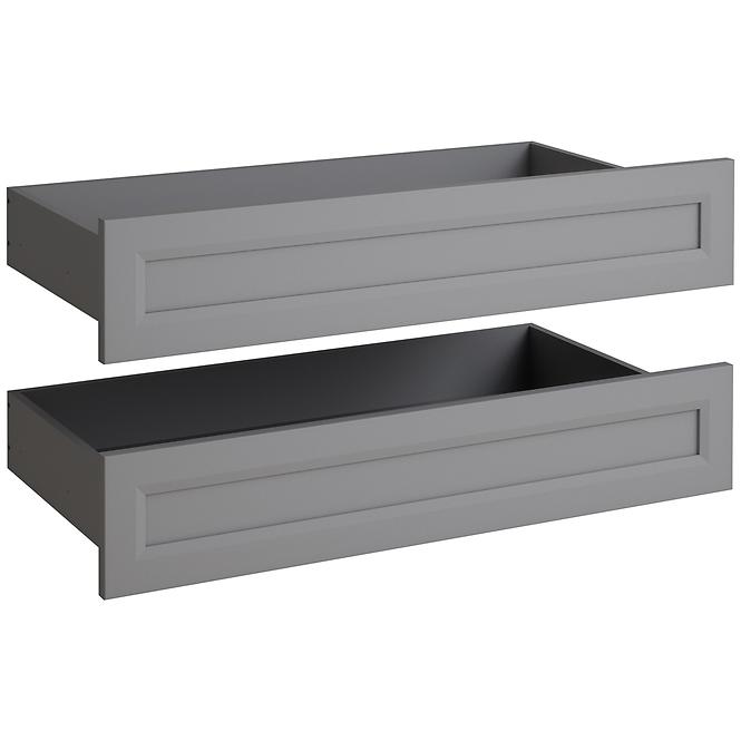 Schublade für Kleiderschrank Ultra 2Dx 2 St. mit Rahmen Grau