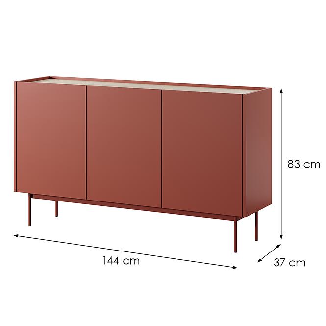 Kommode Color K-144 ceramic red