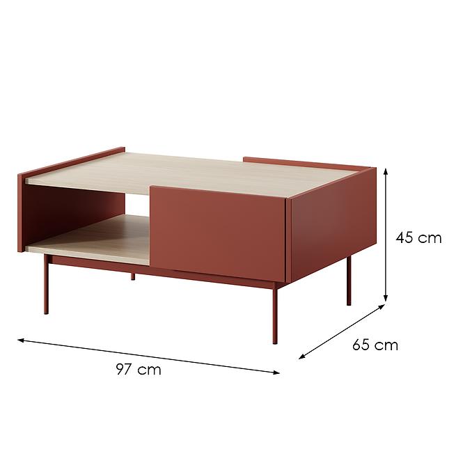 Couchtisch Color L-97 Ceramic Red