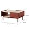 Couchtisch Color L-97 Ceramic Red,2