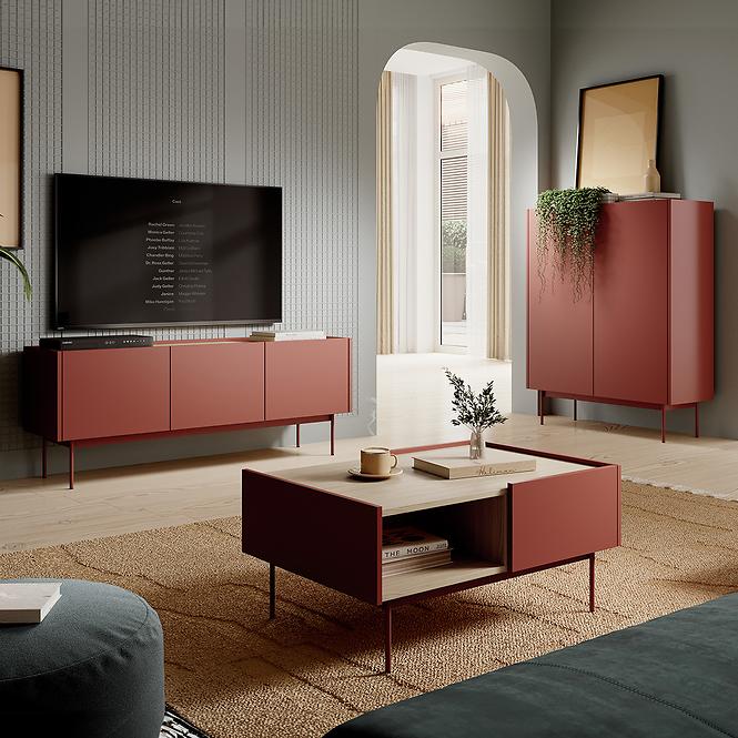 Couchtisch Color L-97 Ceramic Red