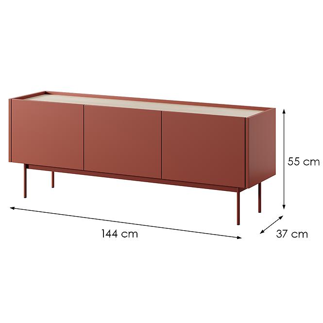 TV Tisch Color-144 Ceramic Red
