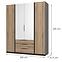 Schrank Kaja BL/EV 2F 2 Spiegel 3S,2