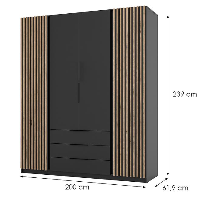 Schrank Kaja BL/BL-EV 2 LAM 2F 3S