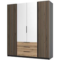 Schrank Kaja BL/EV-BL 2LAM 2 Spiegel 3S