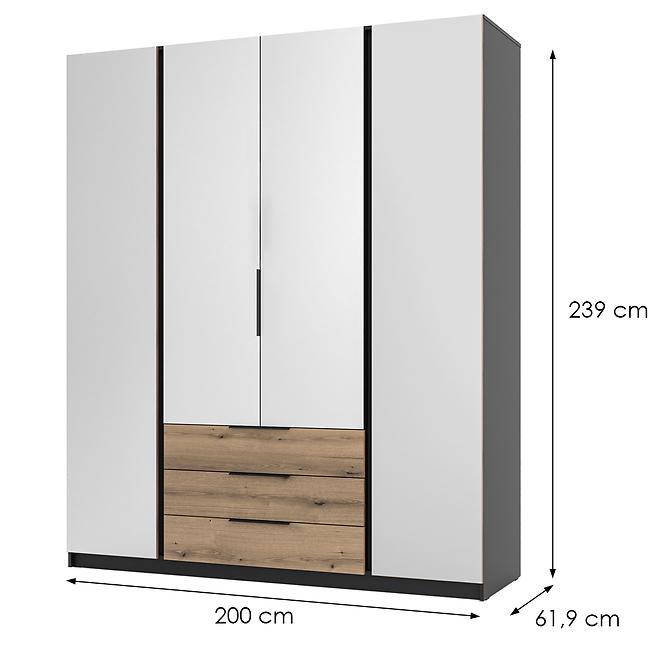 Schrank Kaja BL/EV 4 Spiegel 3S