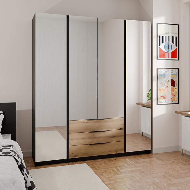 Schrank Kaja BL/EV 4 Spiegel 3S