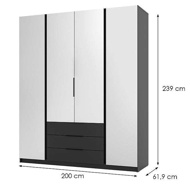 Schrank Kaja BL/BL 4 Spiegel 3S