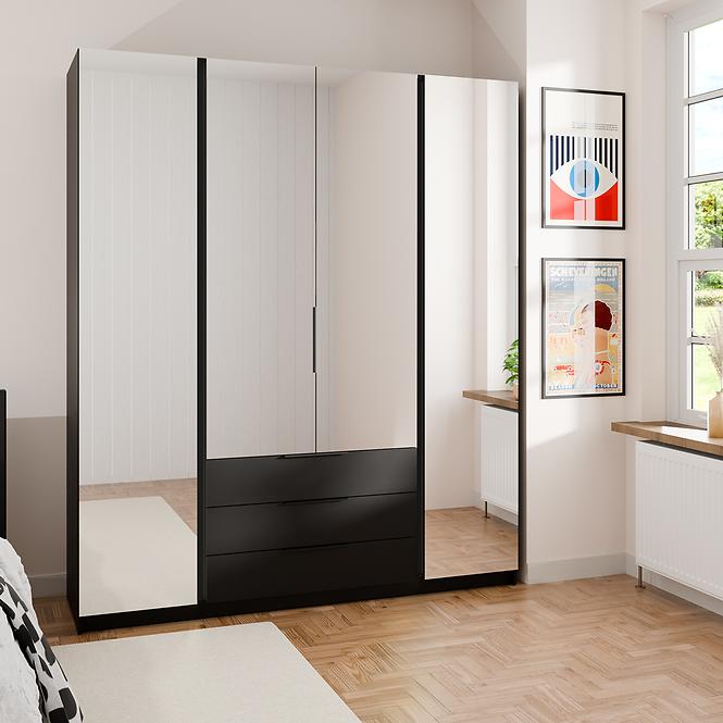 Schrank Kaja BL/BL 4 Spiegel 3S
