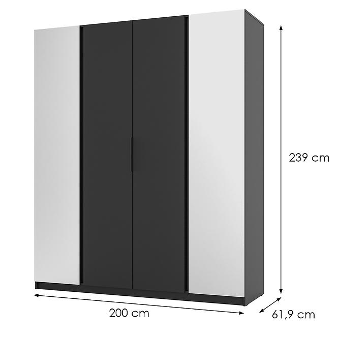 Schrank Kaja BL/BL 2 Spiegel 2F