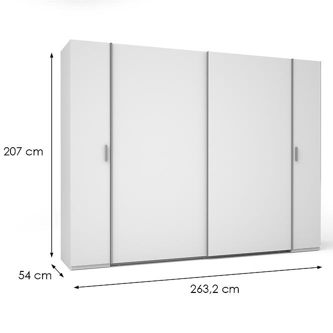 Schrank Store 2D+2D II20-B Weiß