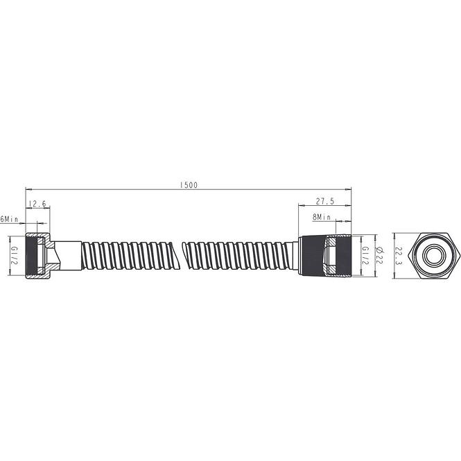 Brauseschlauch SW-C103Q Antica