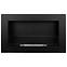 Biokamin Slim 650x400 Schwarz Matt mit Glas