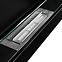 Biokamin Slim 650x400 Schwarz Matt mit Glas,9