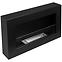 Biokamin Box 650x400  Schwarz Matt mit Glas,2