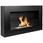 Biokamin Box 650x400  Schwarz Matt mit Glas,3