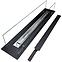 Biokaminbrenner 1000 Schwarz Matt mit Glas,5