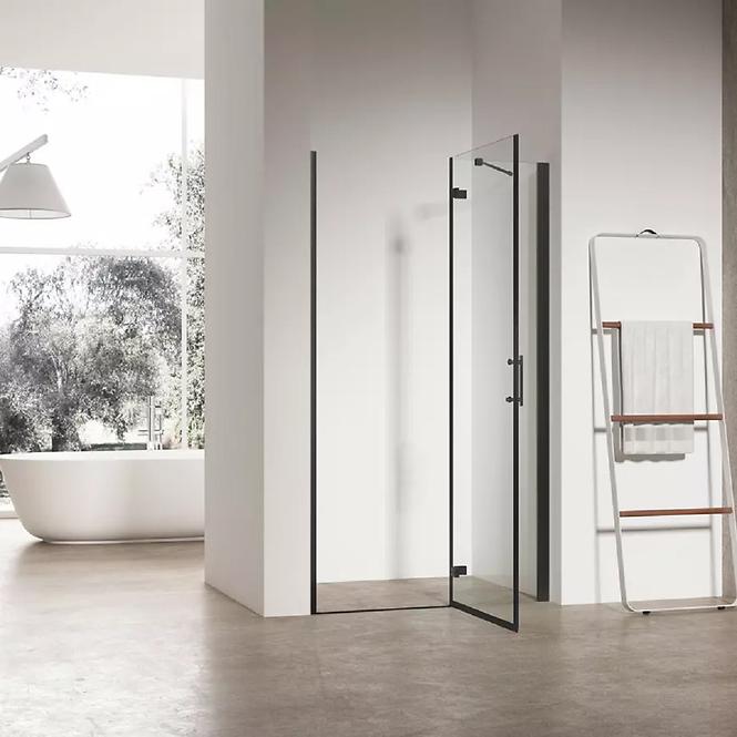 Duschtür JAZZ schwarz 90x190