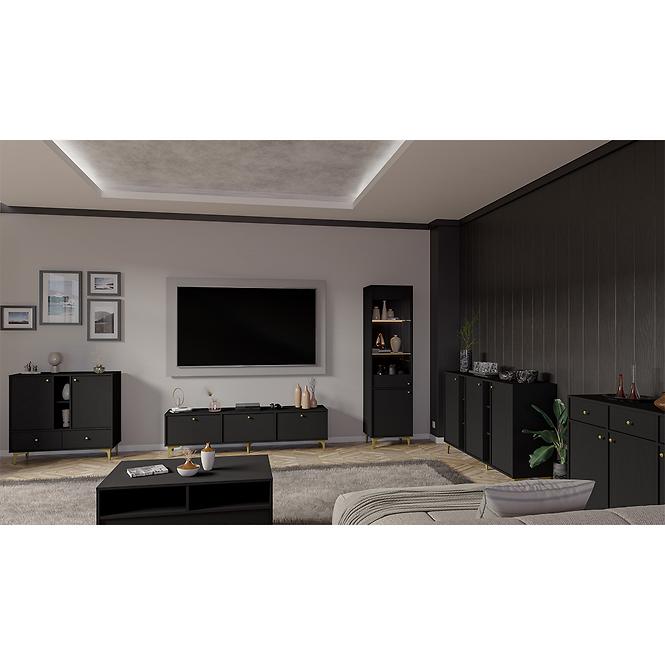 Couchtisch Tokyo 1 1S Schwarzer Graphit 201,11