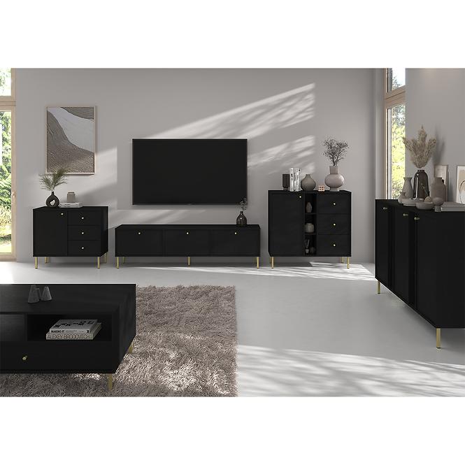 Couchtisch Tokyo 2 1S Schwarzer Graphit 201