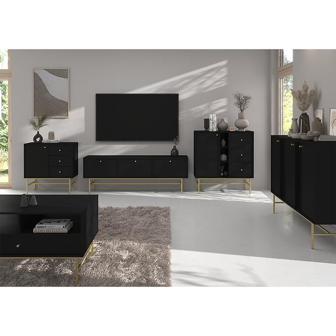 Couchtisch Tokyo 3 1S Schwarzer Graphit 201