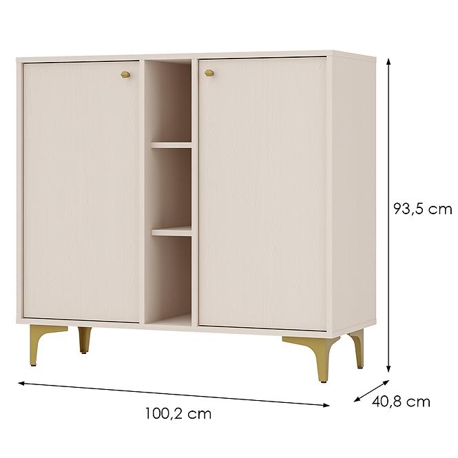 Kommode Tokyo 1  2D Sandbeige 822