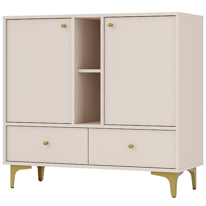 Kommode Tokyo 1  2F 2S Sandbeige 825z