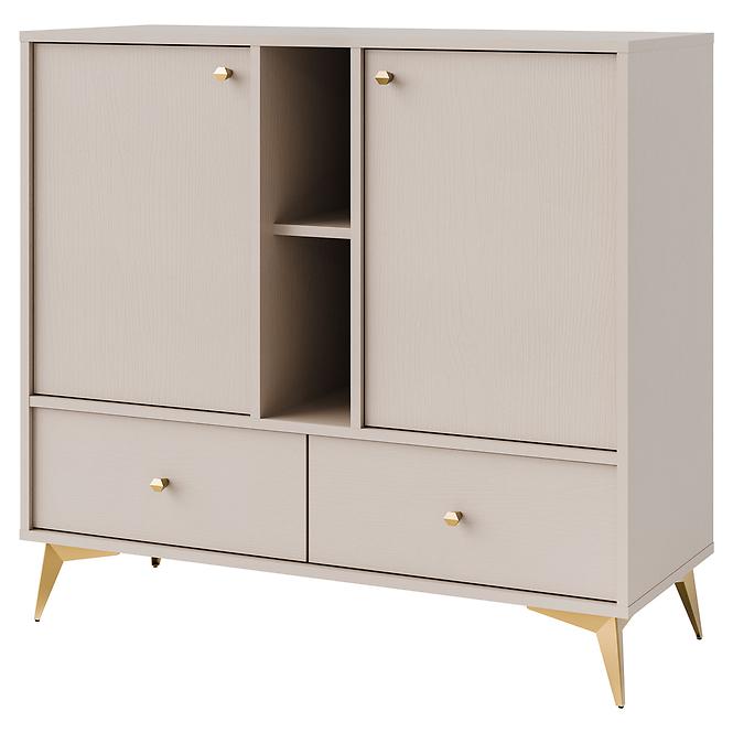 Kommode Tokyo 1  2F 2S Sandbeige 825z