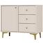 Kommode Tokyo 1  1F 3S Sandbeige 814z