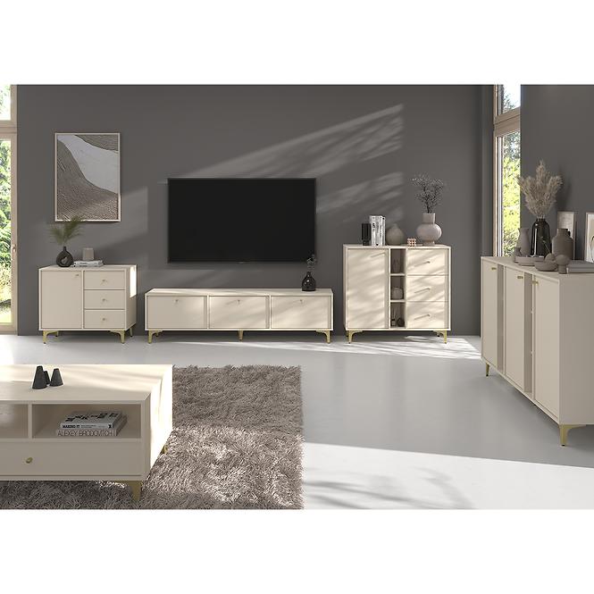 Kommode Tokyo 1  1F 3S Sandbeige 814z