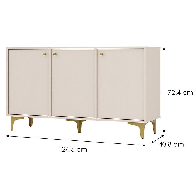 Kommode Tokyo 1  3F Sandbeige 813