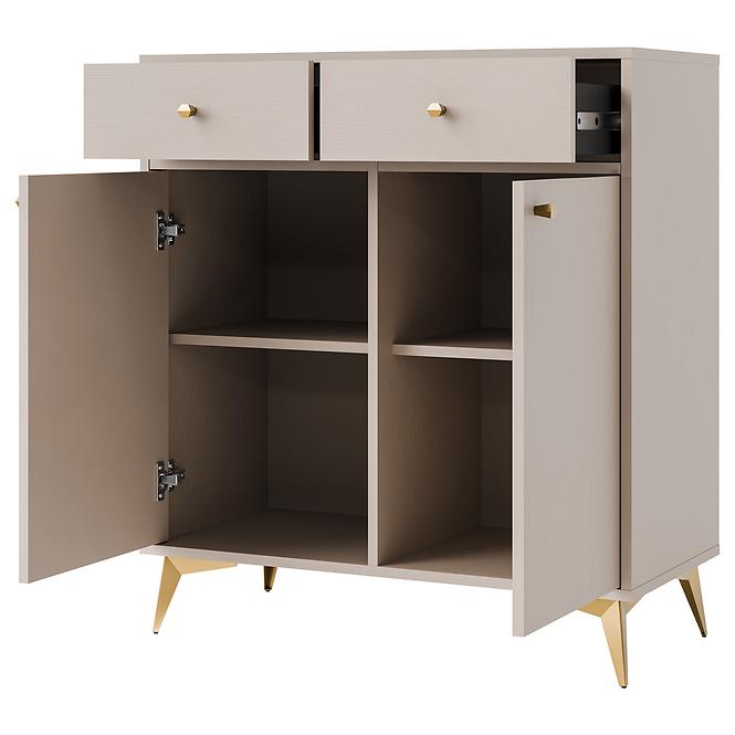 Kommode Tokyo 1  2F 2S Sandbeige 826z