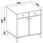 Kommode Tokyo 1  2F 2S Schwarzer Graphit 826,6