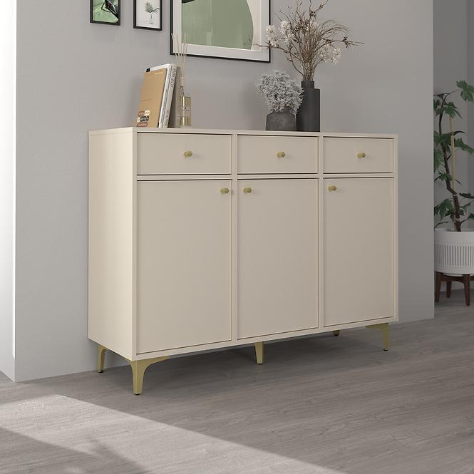 Kommode Tokyo 1  3F 3S Sandbeige 827z