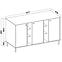 Kommode Tokyo 2  3D Schwarzer Graphit 823,6