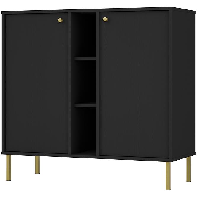 Kommode Tokyo 2  2D Schwarzer Graphit 822